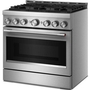 Cuisinière encastrable à gaz de 36 po avec 6 brûleurs KitchenAid - KFGS936SSS