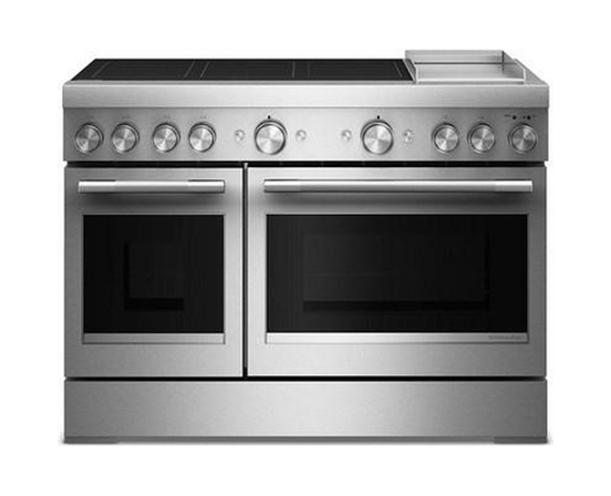 Cuisinière autoportante à induction de 48 po avec 6 éléments et plaque chauffante KitchenAid - KFID948SSS