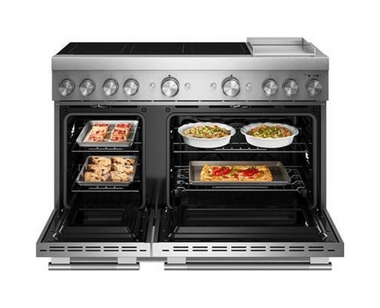 Cuisinière autoportante à induction de 48 po avec 6 éléments et plaque chauffante KitchenAid - KFID948SSS
