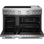 Cuisinière autoportante à induction de 48 po avec 6 éléments et plaque chauffante KitchenAid - KFID948SSS