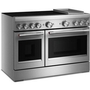 Cuisinière autoportante à induction de 48 po avec 6 éléments et plaque chauffante KitchenAid - KFID948SSS