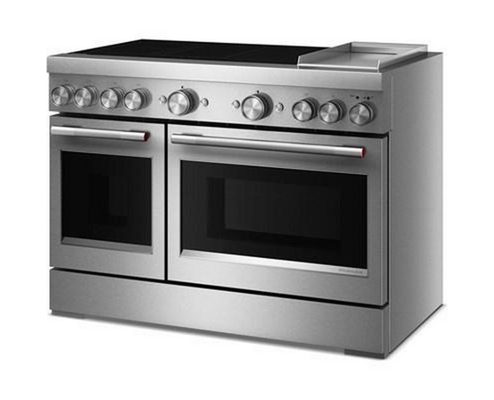 Cuisinière autoportante à induction de 48 po avec 6 éléments et plaque chauffante KitchenAid - KFID948SSS