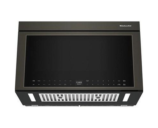 Four à micro-ondes à hotte intégrée de 30 po, 1,1 Pi cu.. avec technologie Air Fry KitchenAid - YKMMF530PBE