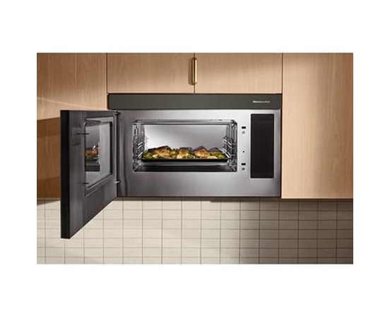 Four à micro-ondes à hotte intégrée de 30 po, 1,1 Pi cu.. avec technologie Air Fry KitchenAid - YKMMF530PBE