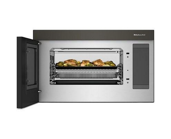 Four à micro-ondes à hotte intégrée de 30 po, 1,1 Pi cu.. avec technologie Air Fry KitchenAid - YKMMF530PBE