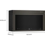 Four à micro-ondes à hotte intégrée de 30 po, 1,1 Pi cu.. avec technologie Air Fry KitchenAid - YKMMF530PBE
