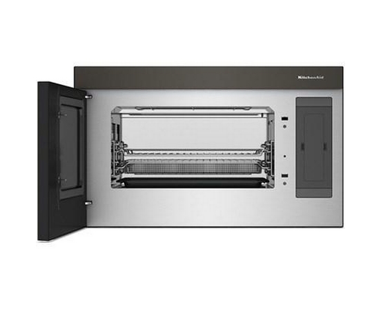 Four à micro-ondes à hotte intégrée de 30 po, 1,1 Pi cu.. avec technologie Air Fry KitchenAid - YKMMF730PBE