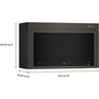 Four à micro-ondes à hotte intégrée de 30 po, 1,1 Pi cu.. avec technologie Air Fry KitchenAid - YKMMF730PBE