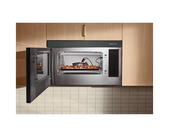 Four à micro-ondes à hotte intégrée de 30 po, 1,1 Pi cu.. avec technologie Air Fry KitchenAid - YKMMF730PJP