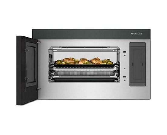 Four à micro-ondes à hotte intégrée de 30 po, 1,1 Pi cu.. avec technologie Air Fry KitchenAid - YKMMF730PJP