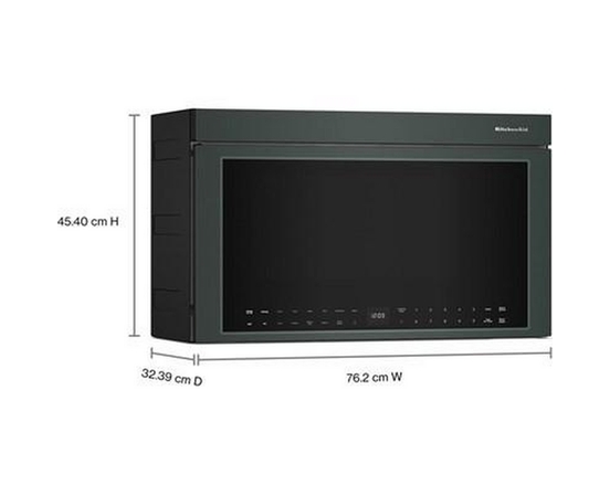 Four à micro-ondes à hotte intégrée de 30 po, 1,1 Pi cu.. avec technologie Air Fry KitchenAid - YKMMF730PJP