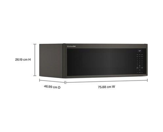 Four à micro-ondes à hotte intégrée de 30 po, 1,1 Pi cu.. KitchenAid - YKMML550RBE