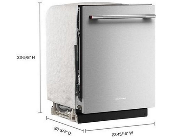 Lave-vaisselle intégré avec plus de 30 jets de lavage à couverture totale KitchenAid - KDTS224SPS