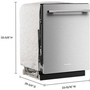 Lave-vaisselle intégré avec plus de 30 jets de lavage à couverture totale KitchenAid - KDTS224SPS