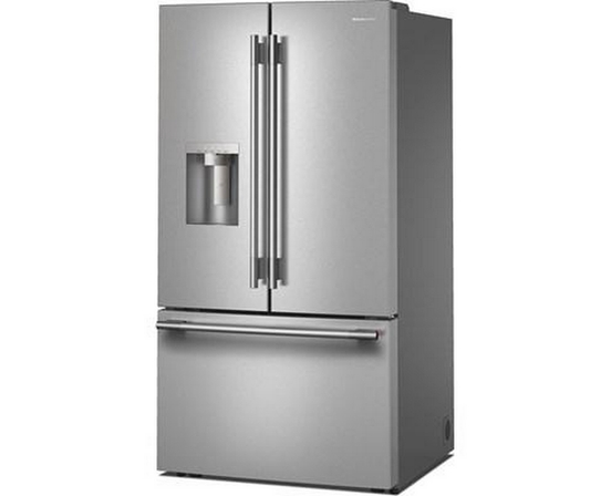 Réfrigérateur trois portes avec porte à deux battants de 36 po avec système distributeur d'eau et de glaçons KitchenAid - KRFF436SPS