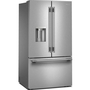 Réfrigérateur trois portes avec porte à deux battants de 36 po avec système distributeur d'eau et de glaçons KitchenAid - KRFF436SPS