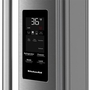 Réfrigérateur trois portes avec porte à deux battants de 36 po avec système distributeur d'eau et de glaçons KitchenAid - KRFF436SPS