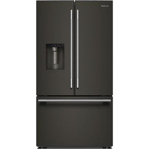 Réfrigérateur trois portes avec porte à deux battants de 36 po avec système distributeur d'eau et de glaçons KitchenAid - KRFF436SBE