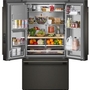 Réfrigérateur trois portes avec porte à deux battants de 36 po avec système distributeur d'eau et de glaçons KitchenAid - KRFF436SBE