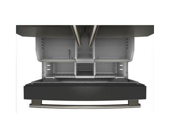 Réfrigérateur trois portes avec porte à deux battants de 36 po avec système distributeur d'eau et de glaçons KitchenAid - KRFF436SBE