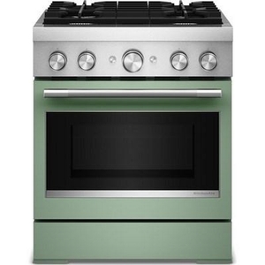 Cuisinière autoportante bi-énergie de style commercial de 30 po KitchenAid - KFDS930SDC