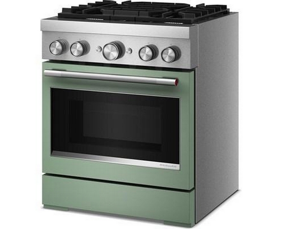 Cuisinière autoportante bi-énergie de style commercial de 30 po KitchenAid - KFDS930SDC