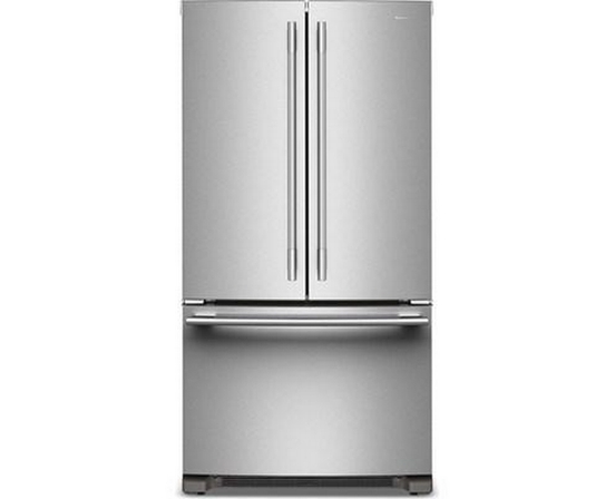 Réfrigérateur trois portes avec porte à deux battants à profondeur de comptoir de 36 po, 20 Pi cu. avec distributeur d'eau KitchenAid - KRFC136SPS