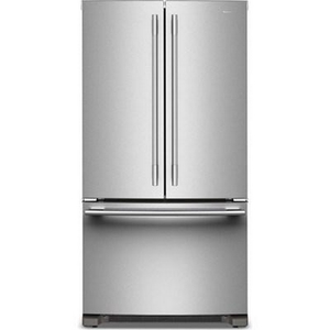 Réfrigérateur trois portes avec porte à deux battants à profondeur de comptoir de 36 po, 20 Pi cu. avec distributeur d'eau KitchenAid - KRFC136SPS