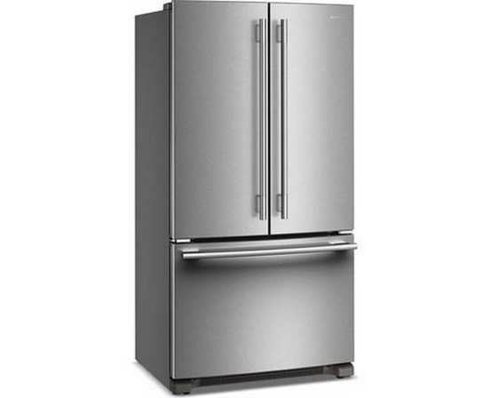 Réfrigérateur trois portes avec porte à deux battants à profondeur de comptoir de 36 po, 20 Pi cu. avec distributeur d'eau KitchenAid - KRFC136SPS