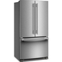 Réfrigérateur trois portes avec porte à deux battants à profondeur de comptoir de 36 po, 20 Pi cu. avec distributeur d'eau KitchenAid - KRFC136SPS