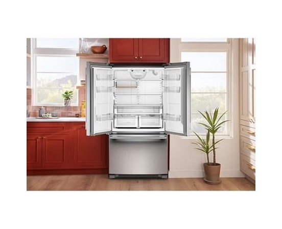 Réfrigérateur trois portes avec porte à deux battants à profondeur de comptoir de 36 po, 20 Pi cu. avec distributeur d'eau KitchenAid - KRFC136SPS