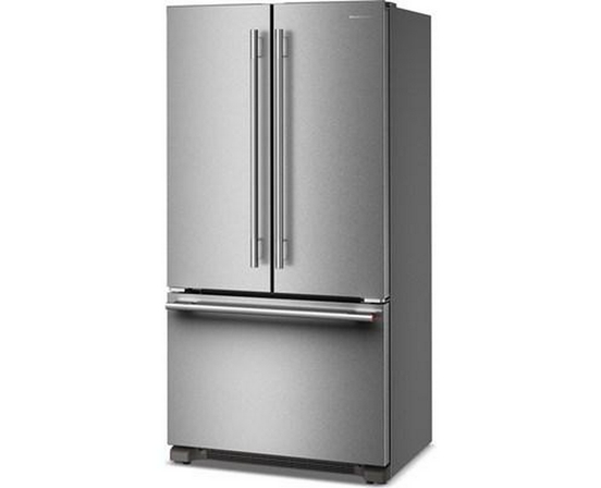 Réfrigérateur trois portes avec porte à deux battants à profondeur de comptoir de 36 po, 21,9 Pi cu. avec machine à glaçons KitchenAid - KRFC136TPS
