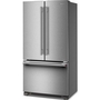 Réfrigérateur trois portes avec porte à deux battants à profondeur de comptoir de 36 po, 21,9 Pi cu. avec machine à glaçons KitchenAid - KRFC136TPS