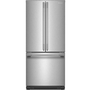 Réfrigérateur trois portes avec porte à deux battants autoportant de 30 po, 20 Pi cu.. avec machine à glaçons KitchenAid - KRFF330SPS