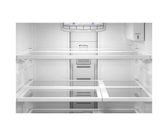 Réfrigérateur trois portes avec porte à deux battants autoportant de 30 po, 20 Pi cu.. avec machine à glaçons KitchenAid - KRFF330SPS