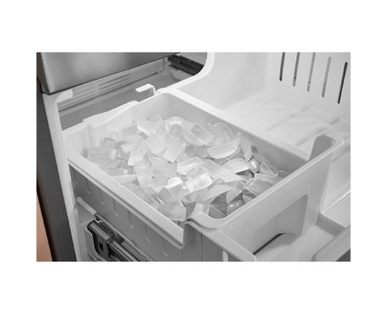 Réfrigérateur trois portes avec porte à deux battants autoportant de 30 po, 20 Pi cu.. avec machine à glaçons KitchenAid - KRFF330SPS