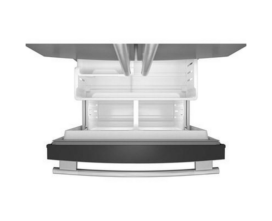 Réfrigérateur trois portes avec porte à deux battants autoportant de 30 po, 20 Pi cu.. avec machine à glaçons KitchenAid - KRFF330SPS