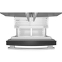 Réfrigérateur trois portes avec porte à deux battants autoportant de 30 po, 20 Pi cu.. avec machine à glaçons KitchenAid - KRFF330SPS