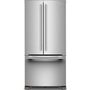 Réfrigérateur trois portes avec porte à deux battants autoportant de 33 po, 22 Pi cu.. avec machine à glaçons KitchenAid - KRFF333SPS