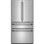 Réfrigérateur KitchenAid à portes françaises avec distributeur d’eau et de glaçons intérieur et tiroir réfrigéré pleine largeur FreshChill™ - 30 pi cu - KRMF336SPS