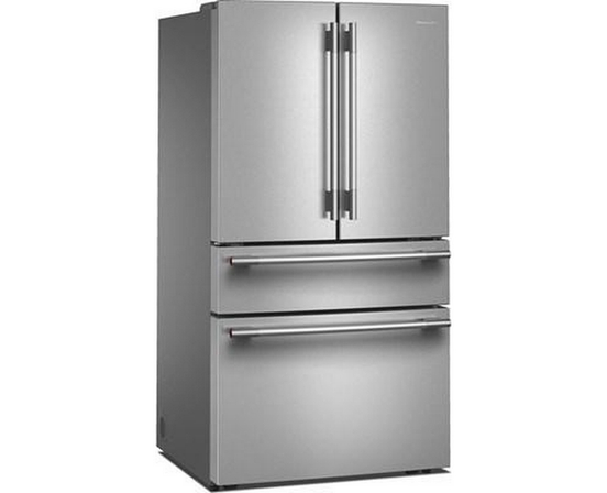 Réfrigérateur KitchenAid à portes françaises avec distributeur d’eau et de glaçons intérieur et tiroir réfrigéré pleine largeur FreshChill™ - 30 pi cu - KRMF336SPS