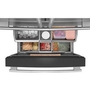 Réfrigérateur KitchenAid à portes françaises avec distributeur d’eau et de glaçons intérieur et tiroir réfrigéré pleine largeur FreshChill™ - 30 pi cu - KRMF336SPS