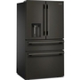 Réfrigérateur quatre portes avec porte à deux battants autoportant de 36 po, 29,51 Pi cu.. avec distributeur d'eau et de glace KitchenAid - KRMF436SBE