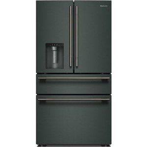 Réfrigérateur quatre portes avec porte à deux battants autoportant de 36 po, 29,51 Pi cu.. avec distributeur d'eau et de glace KitchenAid - KRMF436SJP
