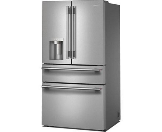 Réfrigérateur quatre portes avec porte à deux battants autoportant de 36 po, 29,51 Pi cu.. avec distributeur d'eau et de glace KitchenAid - KRMF436SPS