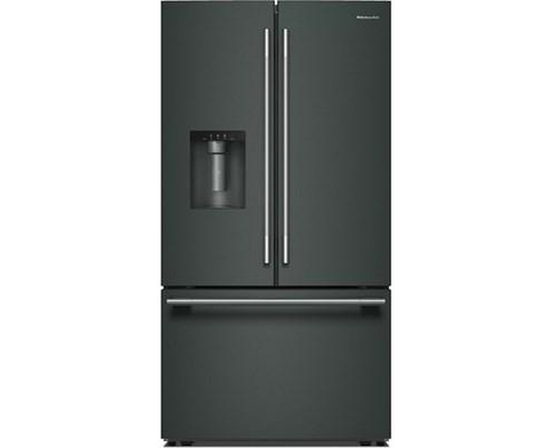Réfrigérateur trois portes avec porte à deux battants de 36 po avec système distributeur d'eau et de glaçons KitchenAid - KRFF436SJP