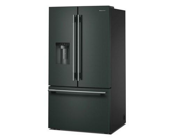 Réfrigérateur trois portes avec porte à deux battants de 36 po avec système distributeur d'eau et de glaçons KitchenAid - KRFF436SJP