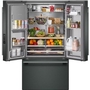 Réfrigérateur trois portes avec porte à deux battants de 36 po avec système distributeur d'eau et de glaçons KitchenAid - KRFF436SJP