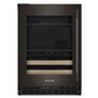 Centre de boissons 24 po avec porte en verre et clayettes à façade en bois KitchenAid - KUBL524SBE