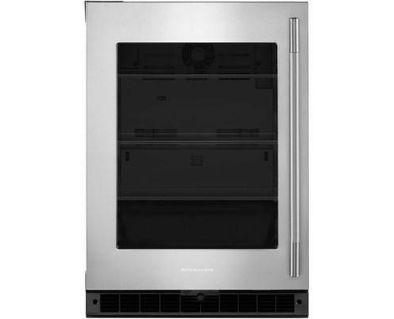 Réfrigérateur compact de 24 po, 5,2 Pi cu. avec porte vitrée KitchenAid - KURL324SSB